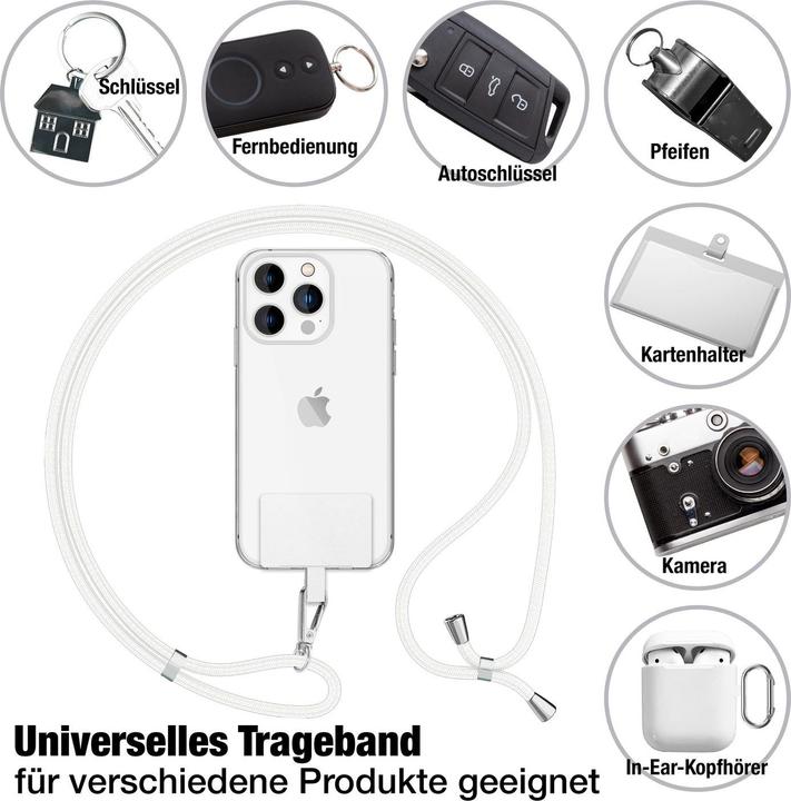 Actual product image Nalia Universal mobile phone necklace with pad