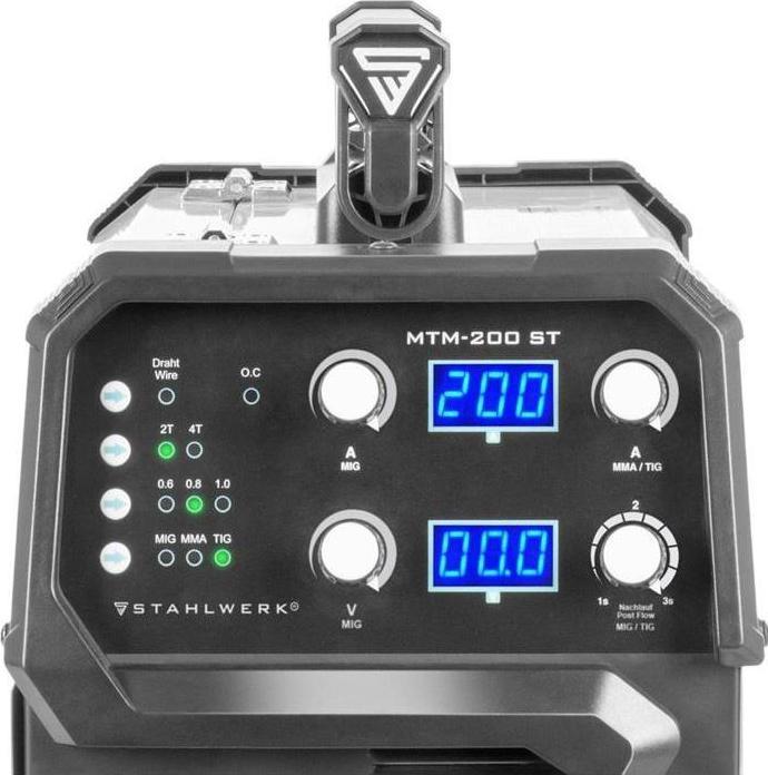 Produktbild Stahlwerk Kombi-Schweissgerät MTM-200 ST 3-in-1 mit 200 A synergischer Drahtvorschub