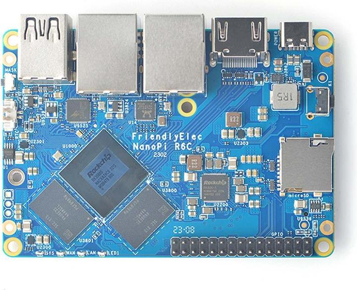 Produktbild Allnet FriendlyELEC NanoPI R6C Dual-2.5G ETH 8G RAM / 32G emmC Combo with Case