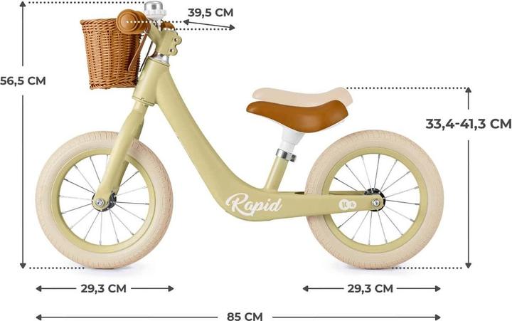 Produktbild KinderKraft Laufrad RAPID 2 SAVANNAH GREEN (11.81")