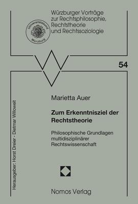Produktbild Zum Erkenntnisziel der Rechtstheorie (Deutsch, Marietta Auer, 2018)
