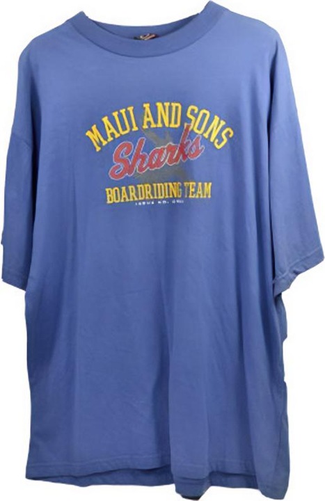 Actual product image Maui and Sons Unisex Adult Sharks Boarding Team T-Shirt (XL)