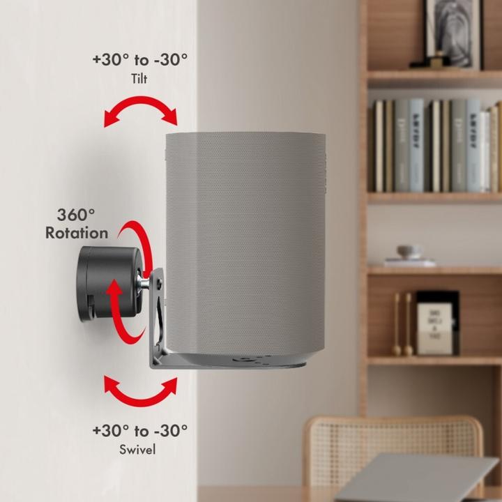 Productafbeelding Maclean 2x Wandhalterung für Sonos ERA MC-495 (Wandmontage, In hoogte verstelbaar, Draaibaar)