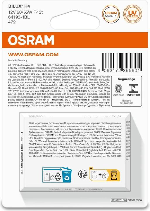 Immagine prodotto Osram Standard (H4)