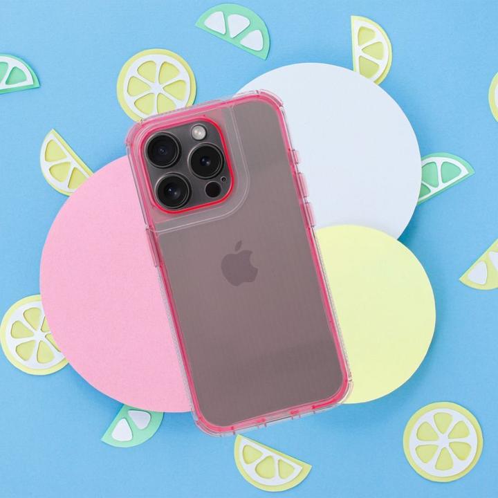 Actual product image OEM Back panel cover MATRIX CLEAR Case for IPHONE 15 powder pink (Apple iPhone 15)