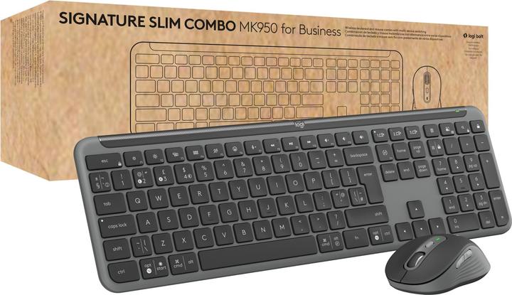 Actual product image Logitech Sgn Slim Combo Mk950 Business (Eng. Int., Wireless)