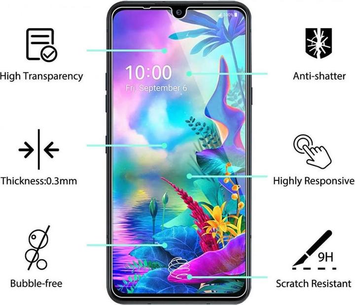 Actual product image Screenguard LG G8X ThinQ bulletproof glass protective film Case Friendly Design (1 pcs., G8X ThinQ)