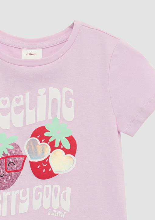 Produktbild S.Oliver T-Shirt Jersey-T-Shirt im Loose Fit mit Effektprint (92)