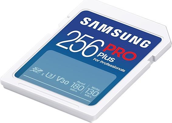 Productafbeelding Samsung SD PRO Plus MB-SD256SB/WW 256 GB + verzendkosten (256 GB, SD, U3, UHS-I)