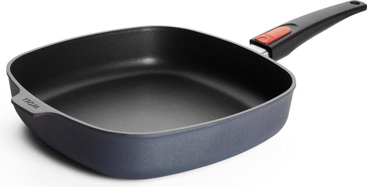 Produktbild Woll 1628 DPI Diamond Lite Guss-Hochrandpfanne, mit abn. Stiel, 28cm, Induktion (28 cm, Bratpfanne, Aluminiumguss)