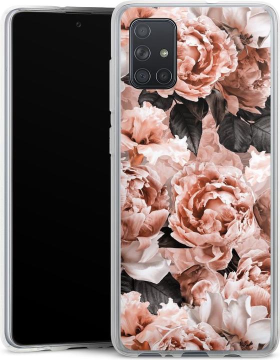 Produktbild DeinDesign Silikon Hülle für Samsung Galaxy A71 Handyhülle Case Smartphone Schutzhülle Blume Rose Vintage (Samsung Galaxy A71)