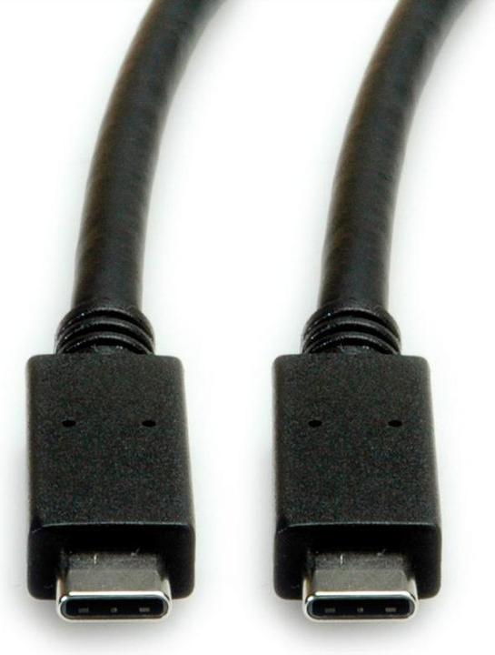 Actual product image Roline Câble USB3.2 Gen2, av. Emark PD 100W, C-C, M/M, 1m (1 m, USB 3.2 Gen 2, 100 W)