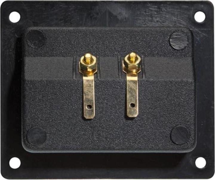 Actual product image HQ Power Double Loudspeaker Connection Terminal - Square - Gold