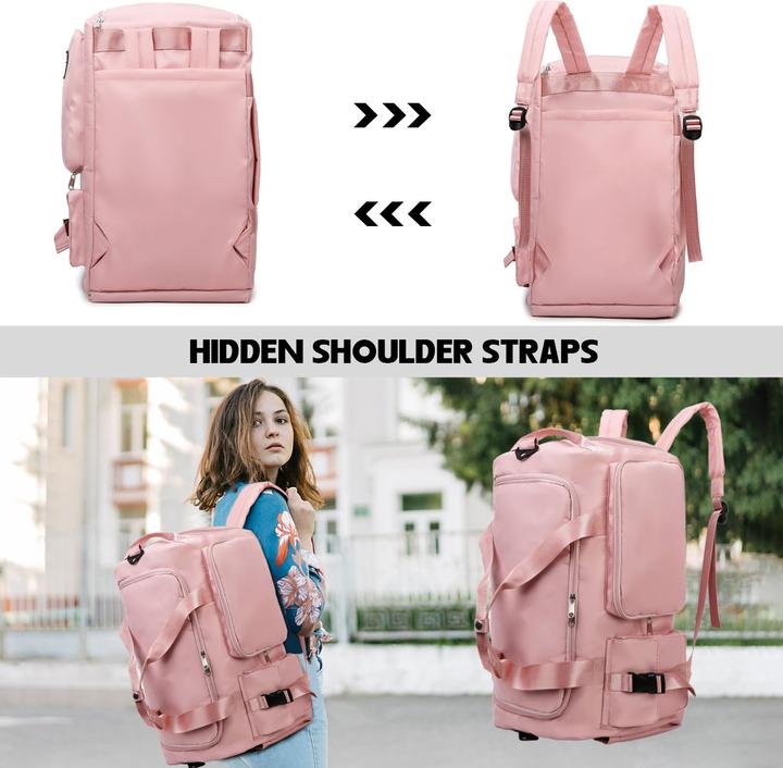 Produktbild Only-Bags.Store Sporttasche Reisetasche mit Schuhfach Nassfach Wasserdichte Trainingstasche Reiseseesack mit (42 l)