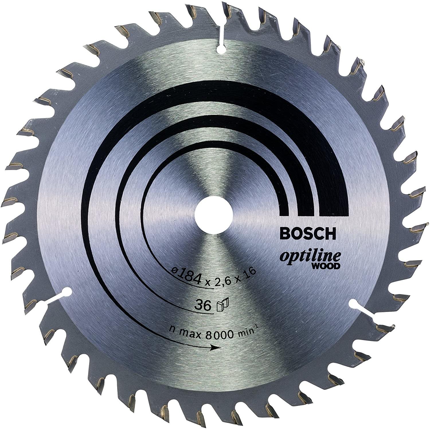 Bosch Professional Zubehör, Sägeblatt, PRO Wood Kreissägeblatt, 184 x 2.6 x 16 mm