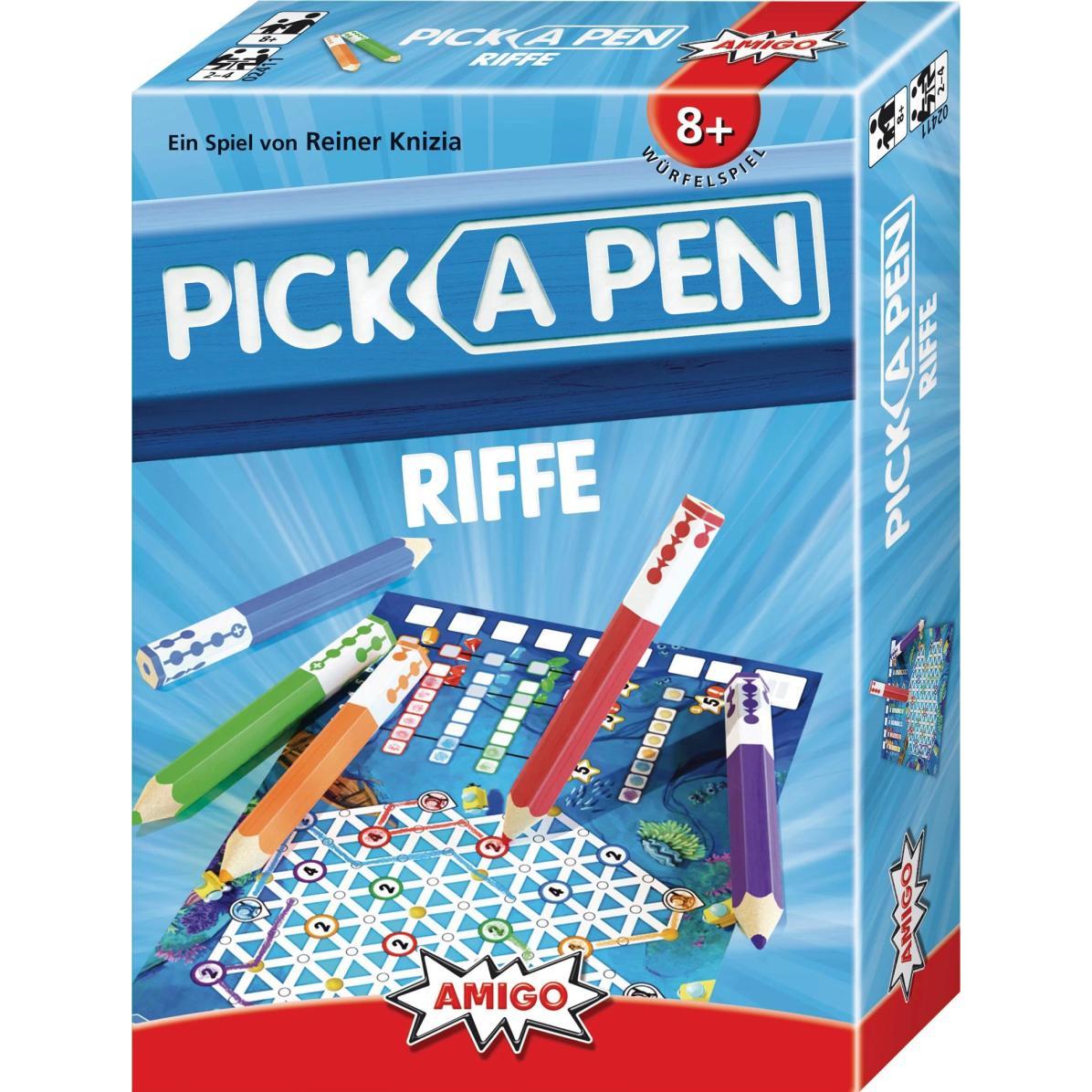 Amigo Pick a Pen: Riffe Roll + Write 2-4Spieler 8+ (Deutsch)