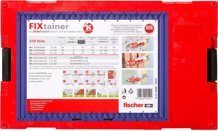 Produktbild Fischer L-Boxx mini DuoPower + S (210 Stk.)