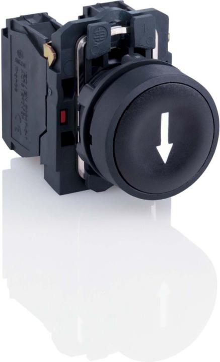 Produktbild Schneider Electric Pushbutton 22mm Black 1NO Dwn Arrow