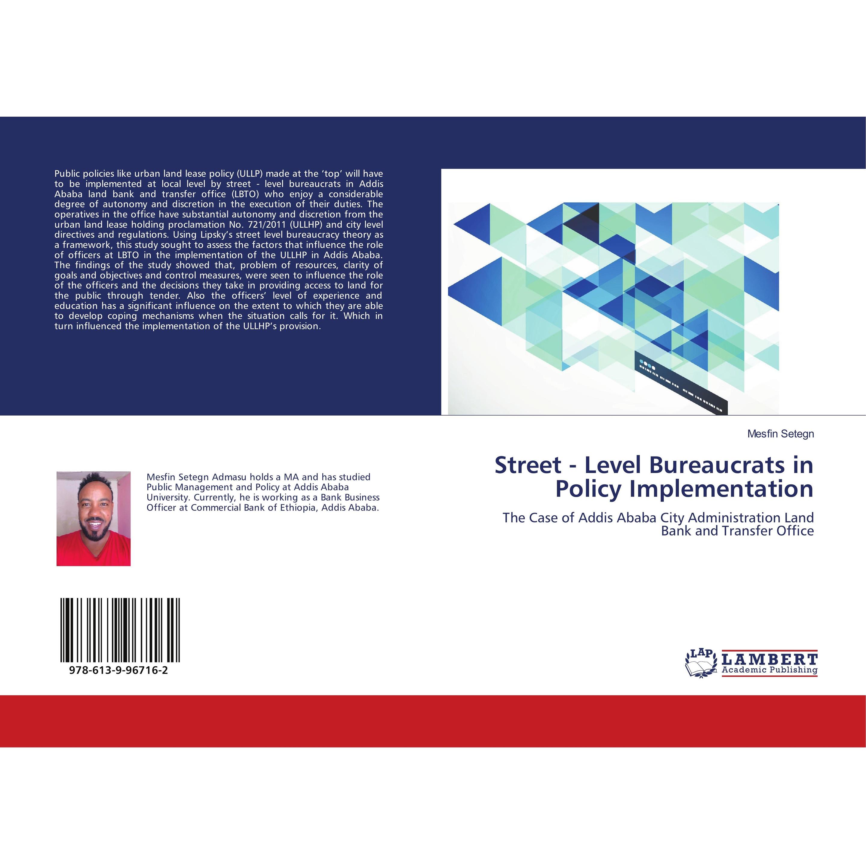 Thumbnail - Street - Level Bureaucrats in Policy Implementation, Fachbücher von Mesfin Setegn