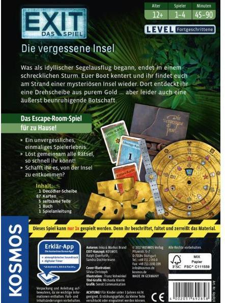 Produktbild Kosmos Exit - Die Vergessene Insel (Deutsch)
