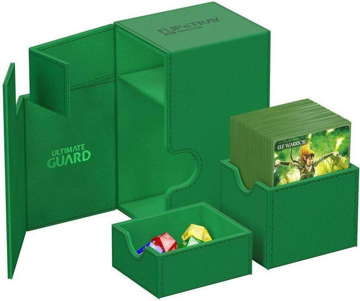 Image du produit Ultimate Guard Flip'n'Tray 80+ XenoSkin Monocolor Vert