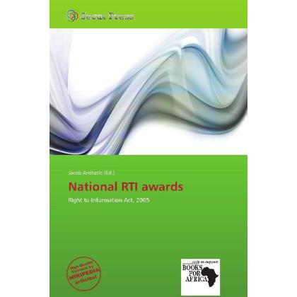 National RTI awards, Fachbücher von Jacob Aristotle