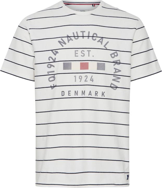 Actual product image FQ1924 FQTom SS stripe tee w logo print 21900644 (3XL)