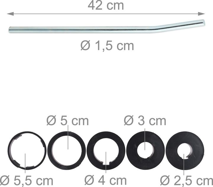Actual product image Relaxdays Bodenhülse für Sonnenschirm