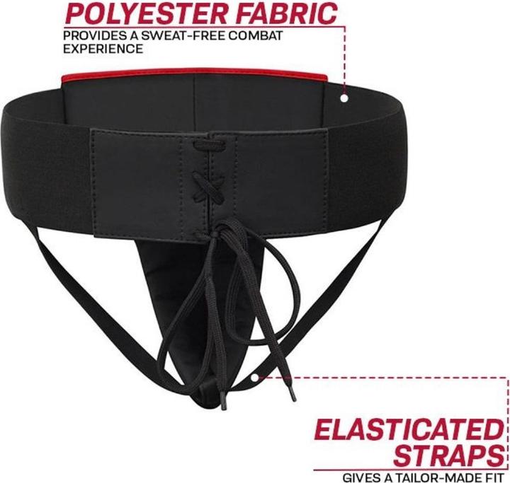 Actual product image Rdx Groin Guard Rex F6 Matte Red-L (L)