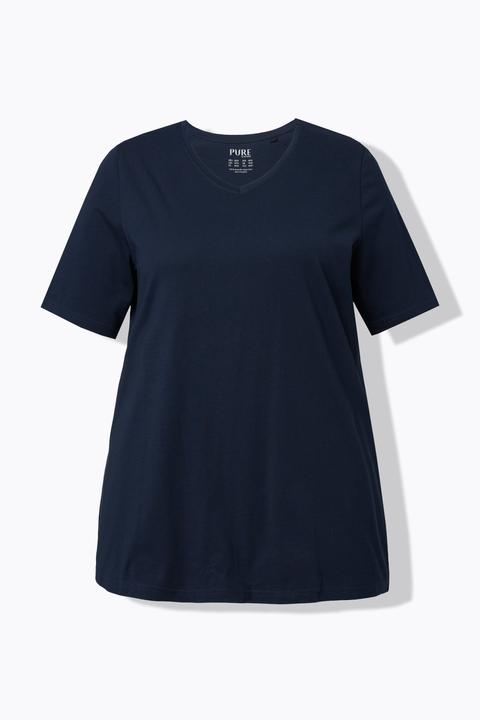 Produktbild Ulla Popken T-Shirts, 2er-Pack, V-Ausschnitt, Halbarm (50, 52)