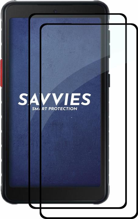 Produktbild Savvies Full-Screen Displayschutz Panzerglas Schutzglas (2 Stück, Samsung Galaxy Xcover 5)