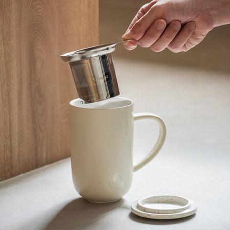 Actual product image Loveramics Pro Tea - 450 ml Cup with Tea Strainer - Beige (450 ml, 1 x)