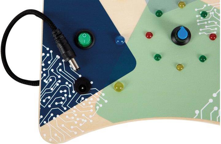 Actual product image small foot Motorikbrett LED Licht und Schalter
