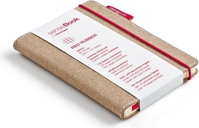 Image du produit Transotype senseBook CAOUTCHOUC ROUGE (A6, Quadrillé, Couverture rigide)
