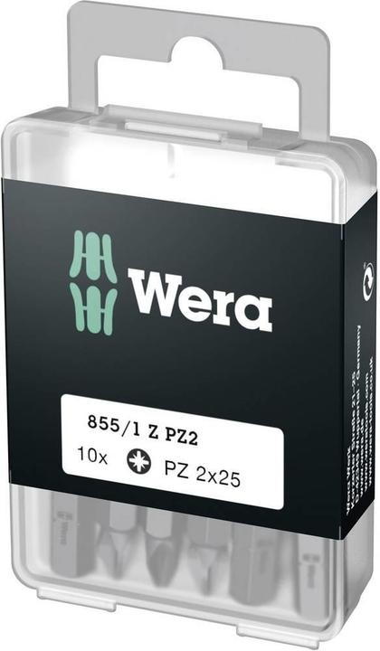 Produktbild Wera 855/1 Z PZ 2 x 25 mm DIY-Box (1=10) (Kreuz Pozidriv PZ)
