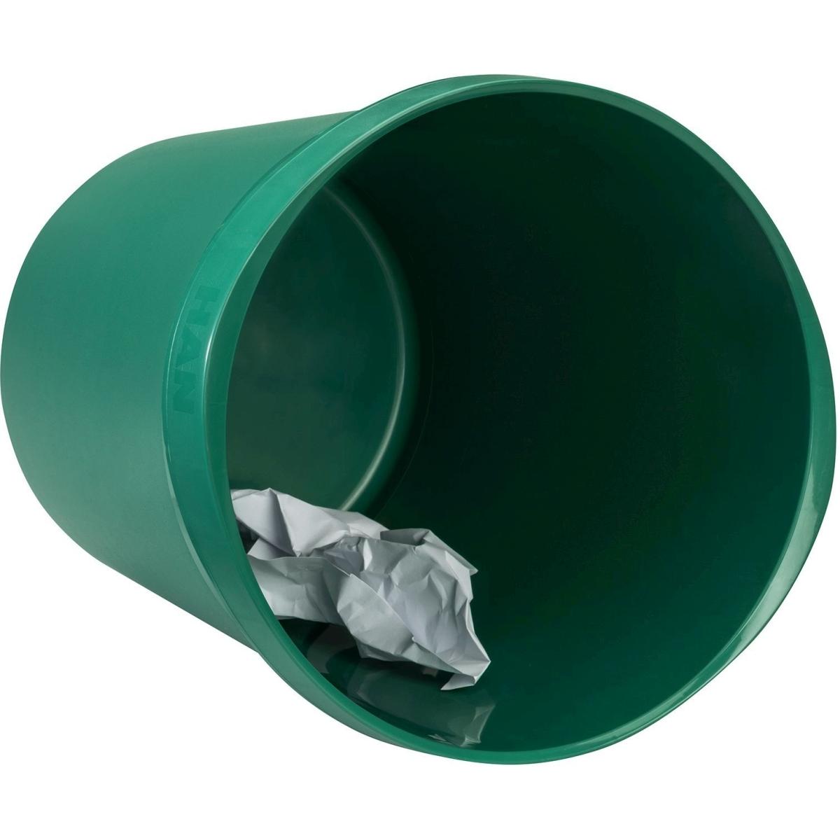 Thumbnail - Han Papierkorb GRIP KARMA, 18 Liter, rund, 80-100% Recyclingmaterial, öko, Abfalleimer, Grün