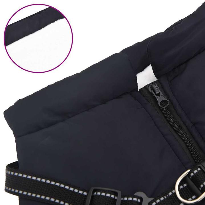 Actual product image vidaXL Dog coat with harness Waterproof (44, Dog coat)