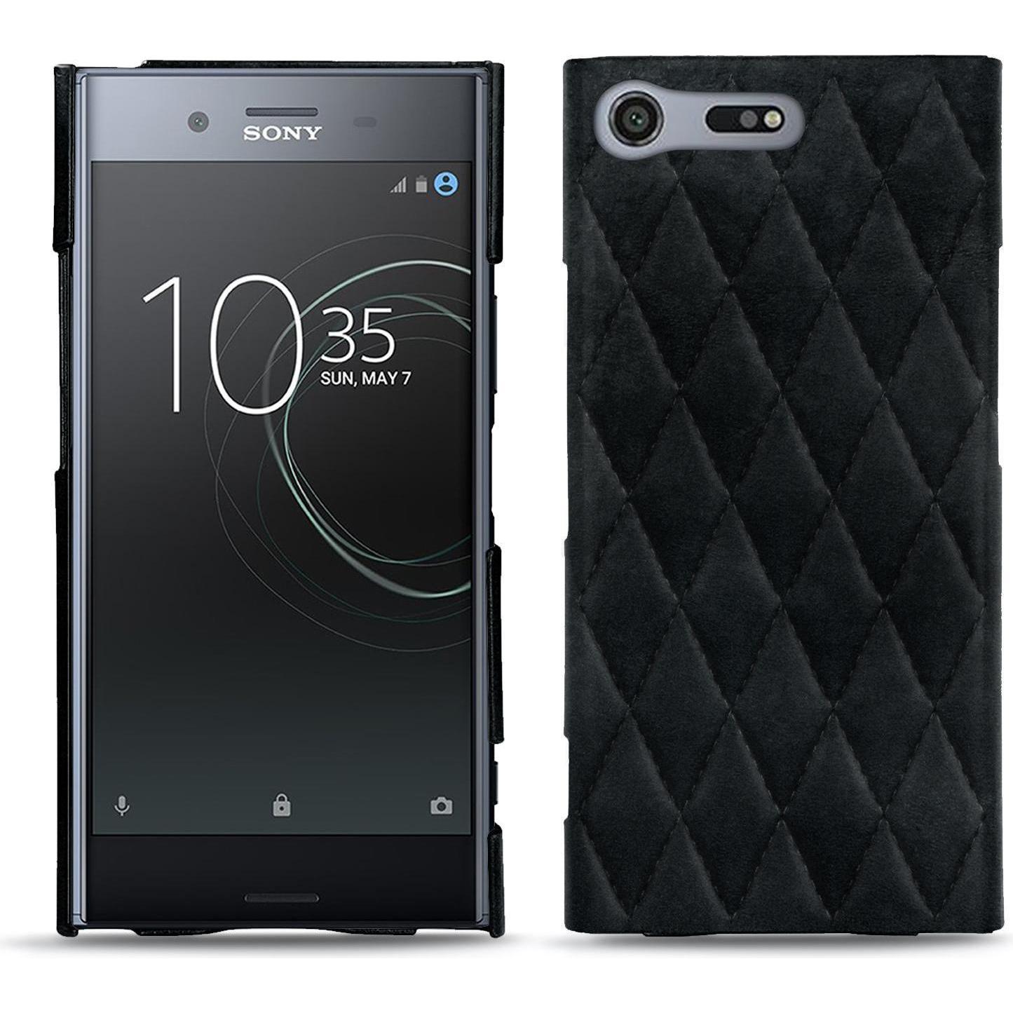 Noreve Lederschutzhülle (Sony Xperia XZ Premium), Smartphone Hülle, Schwarz