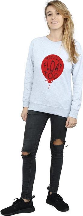Actual product image Universal Textiles Womens/Ladies Pennywise You'll Float Too Sweatshirt (S)