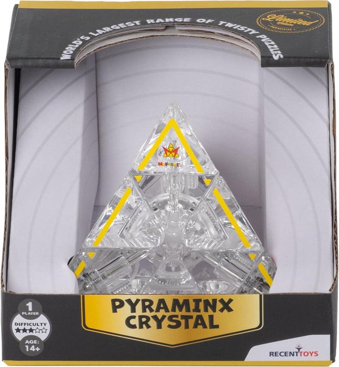 Immagine prodotto Recent Toys Crystal Pyraminx, d/f da 14 anni, 1 giocatore, puzzle rotante, allenatore di logica (Francese, Tedesco, 1 Giocatori)