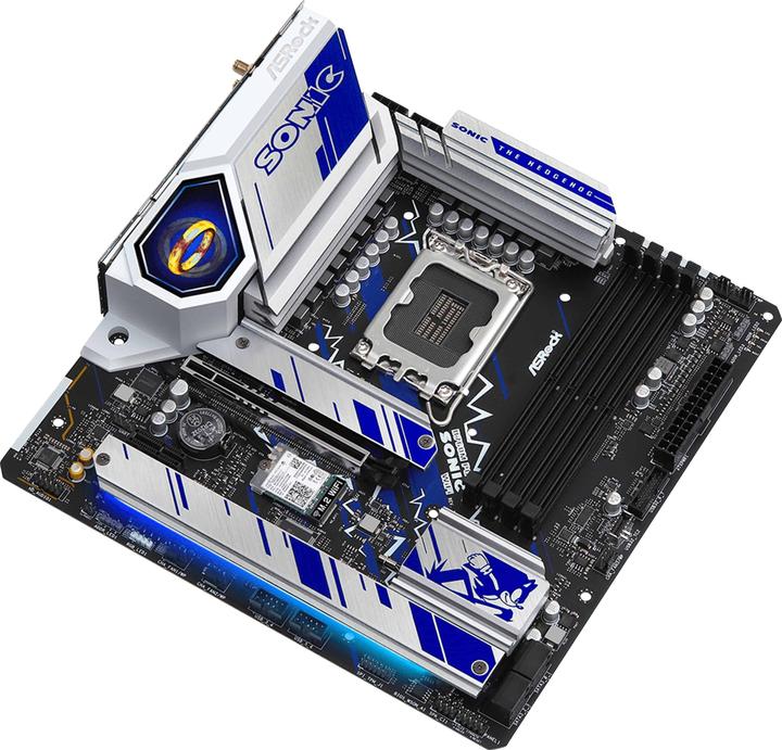 Image du produit AsRock B760M Phantom Gaming Sonic WIFI (LGA 1700, Intel B760, mATX)