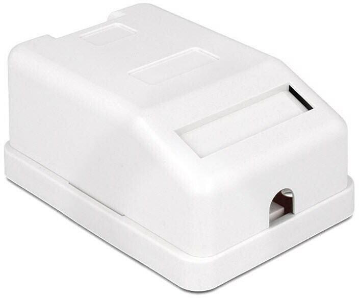 Produktbild Delock Keystone Leergehäuse: 1 Port (Keystone Modulhalter)