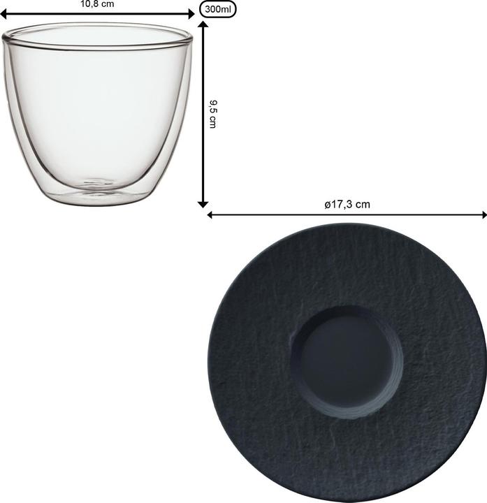 Produktbild Villeroy & Boch Café au Lait-Set Manufacture Rock (250 ml, 2 x)