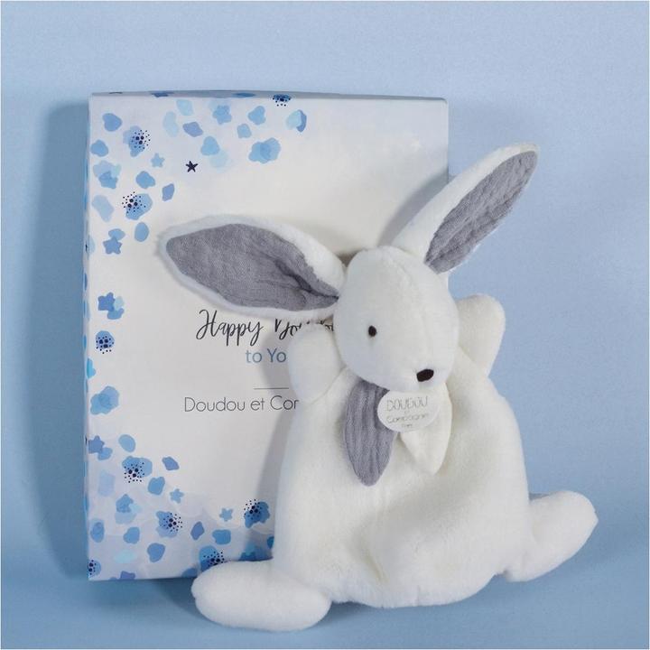 Doudou et Compagnie Happy Glossy, Hase Schmusetuch 17cm