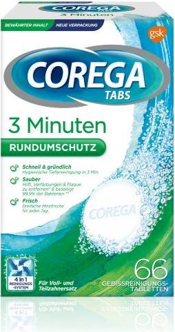 Produktbild GSK Corega Tabs 3 Minuten