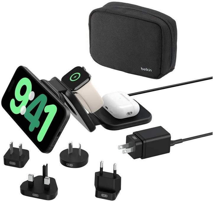 Belkin BoostCharge Pro 3-in-1 Qi2 Ladestation (15 W)