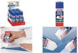 Actual product image tesa ecoLogo Easy Stick glue stick, 25 g, counter display