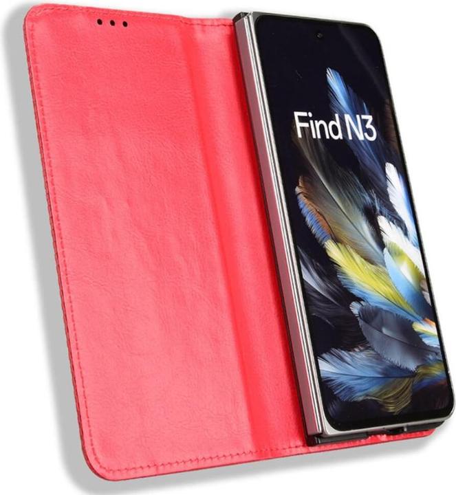 Actual product image Cover-Discount OnePlus Open - Stand Flip Case Cover red (OnePlus Open)