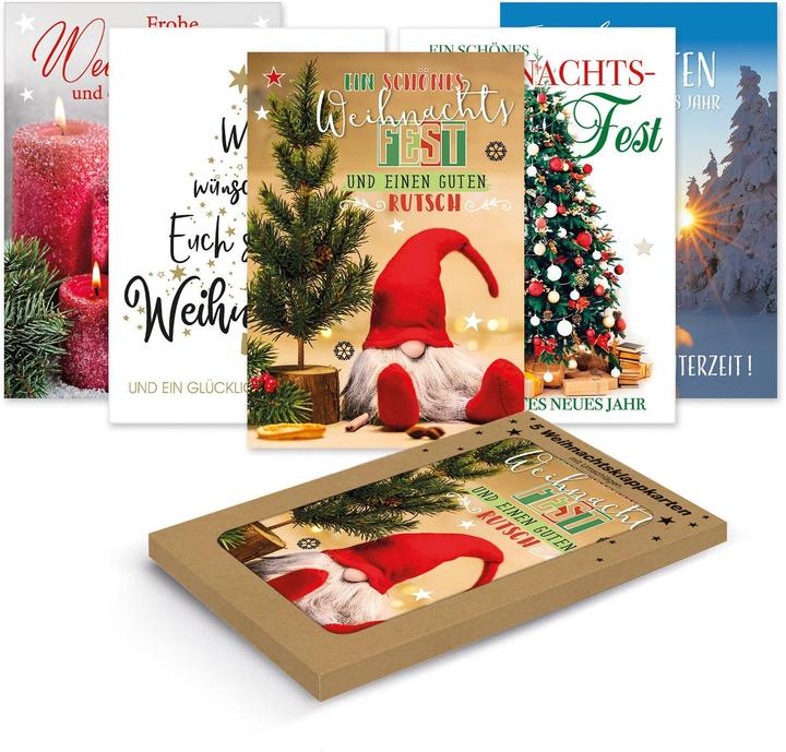 Braun + Company Karte Weihnachten 5er PG PK250 (5 Stk.)