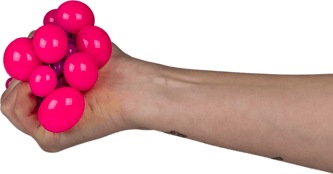 Actual product image Out of the blue Anti Stress Ball Squeeze Grape Ball purple